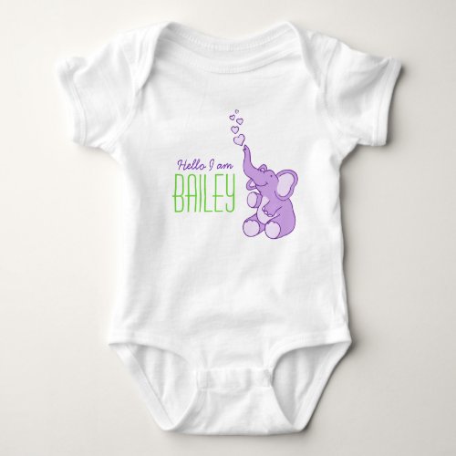 New baby elephant welcome baby name shirt