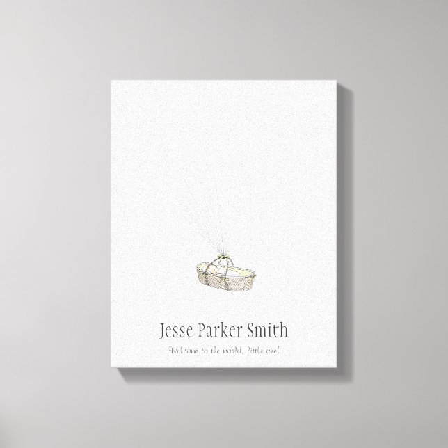 New Baby Fingerprint Balloon Guestbook - Yellow (Front)