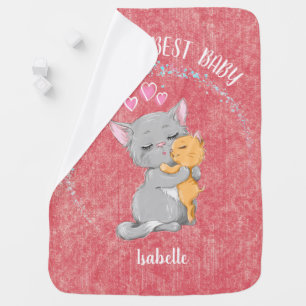 New baby first mothers day gift baby shower pink blanket