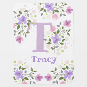 New Baby Floral Design Baby Blanket