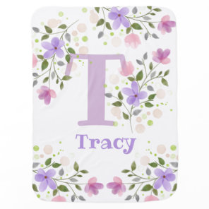 New Baby Floral Design Blanket