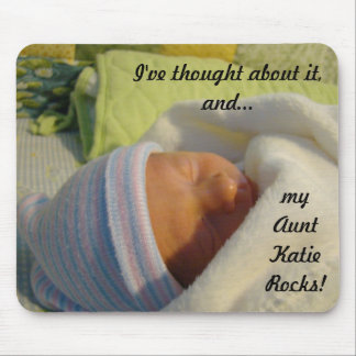New Baby gifts mousepads My Aunt "Name" Rocks