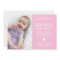 New baby girl announcement/thank you card