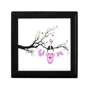 new baby girl, baby shower design keepsake box