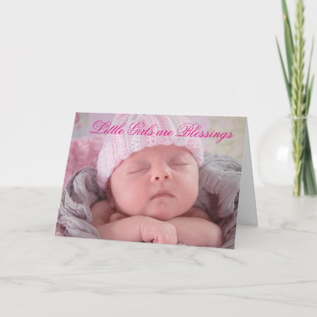 New Baby Girl Card (Front)