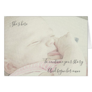 New baby girl cards