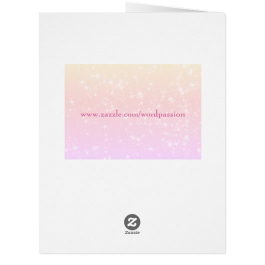 New Baby Girl Cherub design greeting (Back)