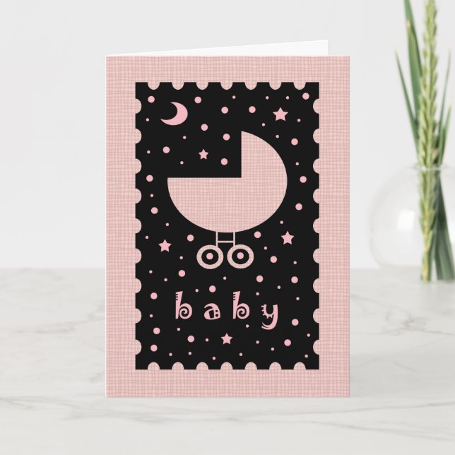 New Baby Girl Congratulations Card (Front)
