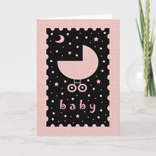 New Baby Girl Congratulations Card