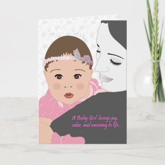 New Baby (Girl) Greeting Card