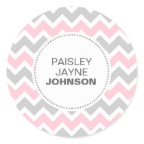 New baby GIRL NAME announcement envelope seal