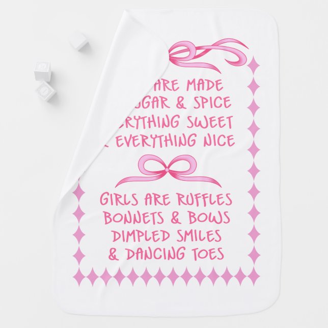 New Baby Girl poem Blanket (In Situ)