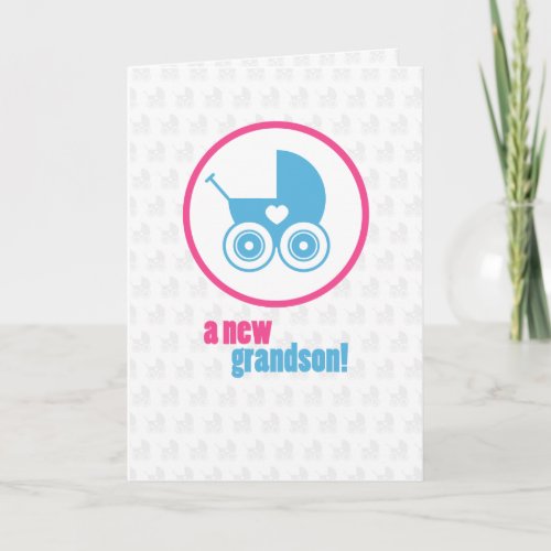 New Baby Grandson Card