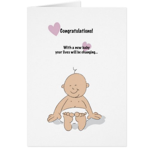 New baby humorous congratulations card | Zazzle