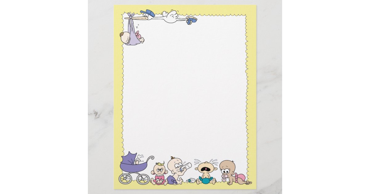 New Baby Letterhead Zazzle