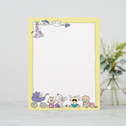 New Baby Letterhead (Standing Front)