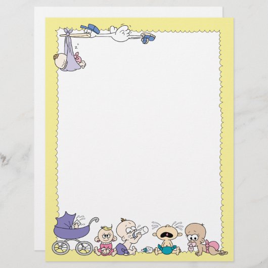 New Baby Letterhead (Front/Back)