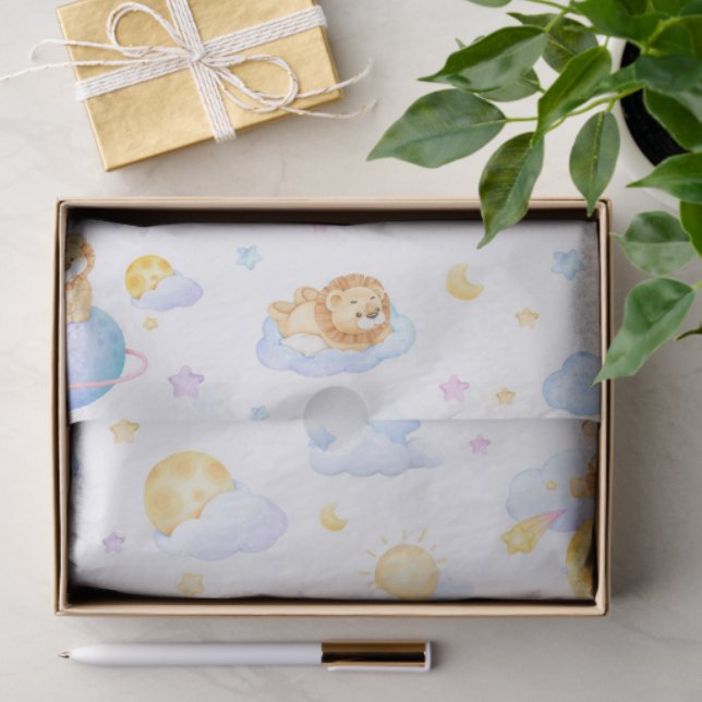 New Baby Lion Design Baby Gift Tissue Wrap Paper (Gift)