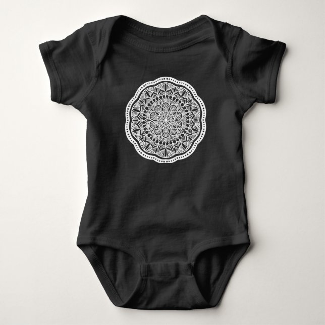 New Baby Mandala Baby Bodysuit (Front)