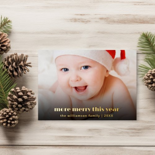 New Baby More Merry This Year  Christmas Card