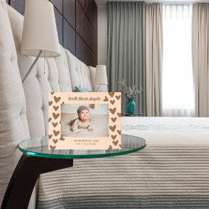 New Baby Newborn Gift Stats  Engraved Frames