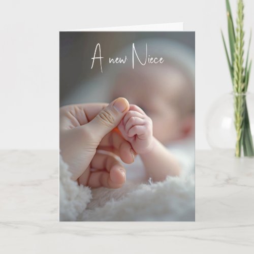 New Baby Niece Congratulations  Card