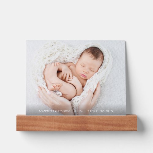 New Baby Nursery Photo Display Picture Ledge