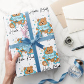 Baby Neutral Teddy Forest Wrapping Paper | Zazzle