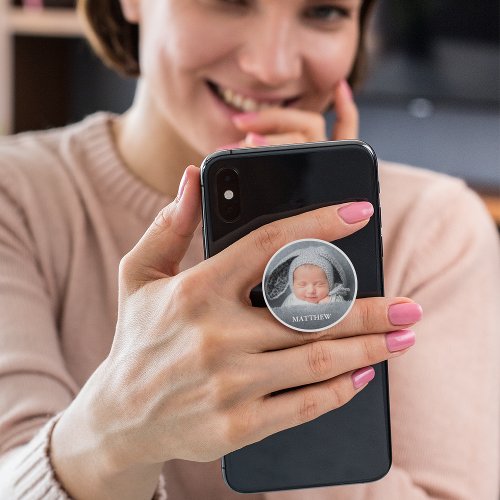 New Baby Photo and Name PopSocket