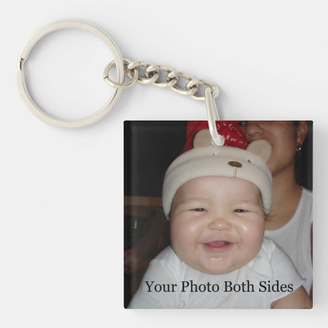 New Baby Photo Keychain (Front)