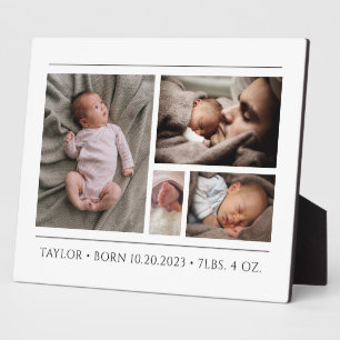 New Baby Photo Plaque