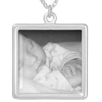 New Baby Photo Sterling Silver Necklace New Baby Photo Sterling Silver Necklace
