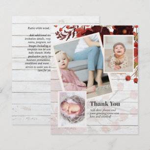 New Baby Photo Thank You Cards Modern Budget