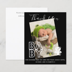 New Baby Photo Thank You Cards Modern Budget