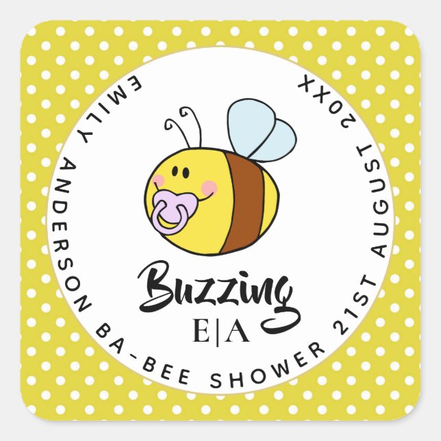 New Baby Photo Thank You Cards Modern Budget Square Sticker (Front)