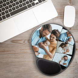 New Baby Picture 4 Photo Collage Gel Mouse Pad