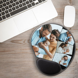 New Baby Picture 4 Photo Collage Gel Mouse Pad