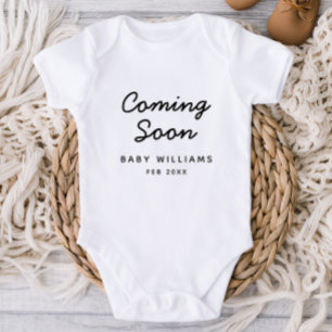 New Baby Pregnancy Announcement Baby Bodysuit