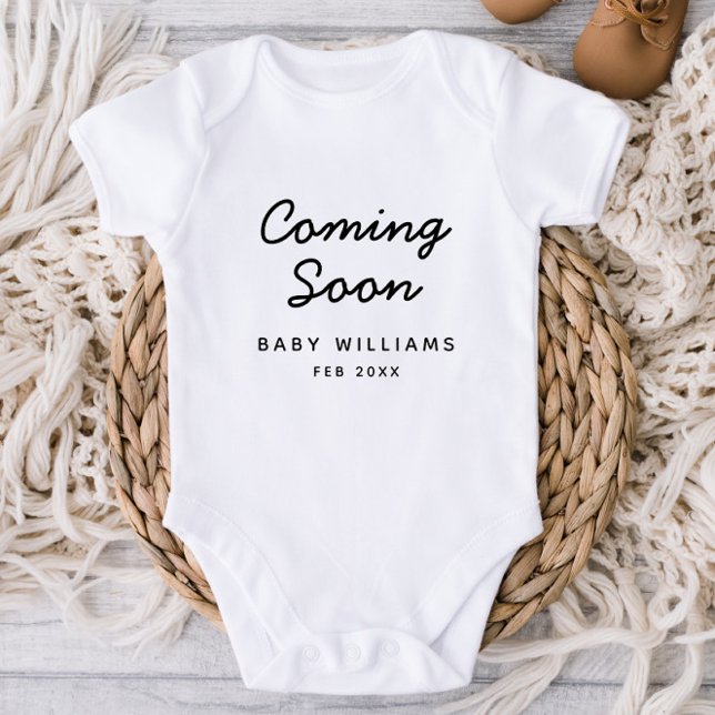 New Baby Pregnancy Announcement Baby Bodysuit (Creator Uploaded)