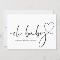 New Baby Pregnancy Congrats Oh Baby Shower