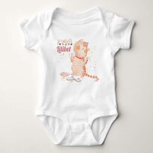 New Baby Princess Lilibet Cute Kitten Named Baby B Baby Bodysuit