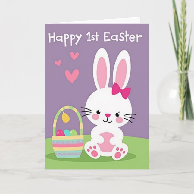 New Baby Rabbit Celebration Card (Front)