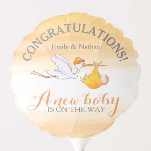 New baby shower new parents to be congratulations balloon