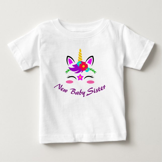New Baby Sister Baby T-Shirt (Front)