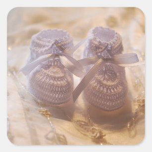 New Baby Square Sticker