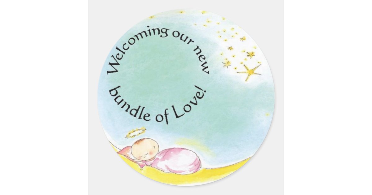 New Baby stickers Zazzle