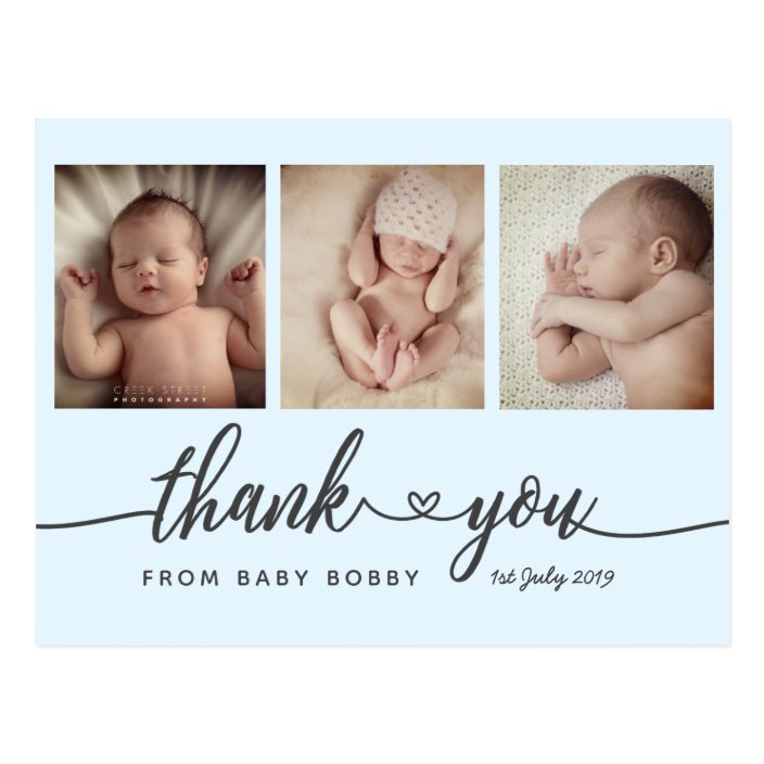thank you birth announcement