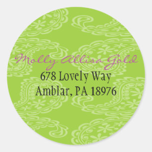 NEW BABY TRAIN Jewish Baby Naming Invitation Classic Round Sticker