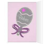 New Baby Twin Girls On the Way Photo Card (Inside (Left))
