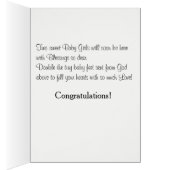 New Baby Twin Girls On the Way Photo Card (Inside (Right))